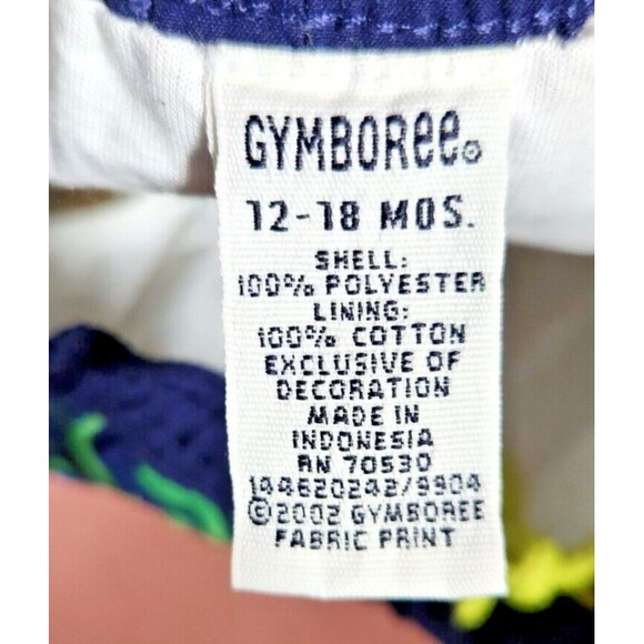 🐢🩳Gymboree Baby Boy 12-18M Colorful Turtle Swim Trunks Hawaii Beach Summer - Picture 3 of 4